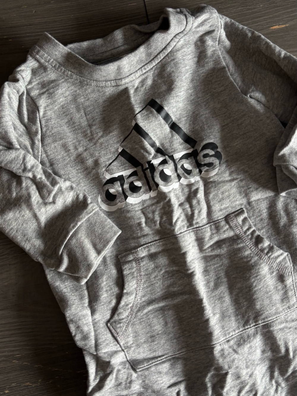 Grey Adidas Baby Onesie 12 months